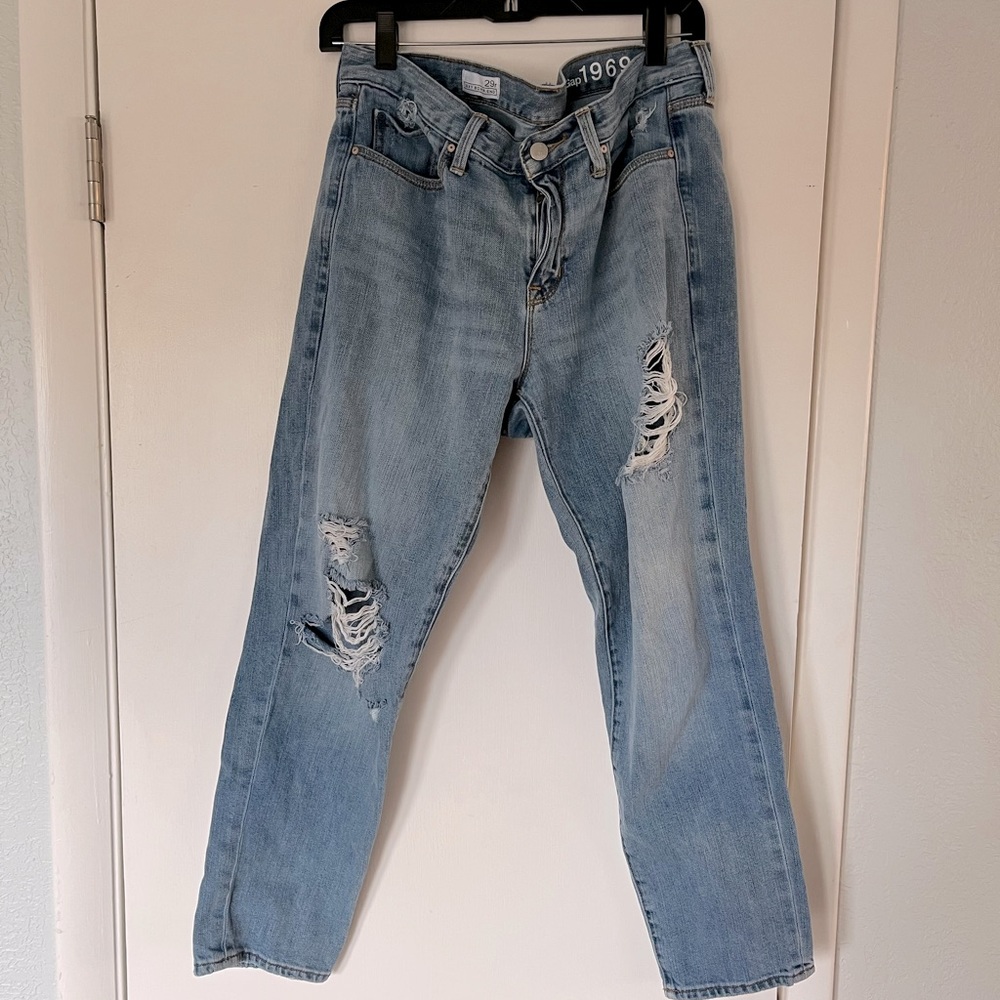 Gap 1969 Sexy Boyfriend jean- light wash